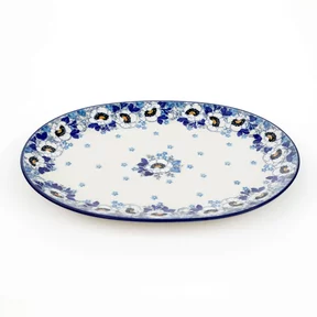 Półmisek G69, 26,7/18,7 cm <br> 2222X Biało-niebieskie anemony
